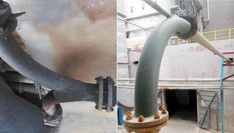 1xBET牌耐磨陶瓷输灰管道的乐成案例