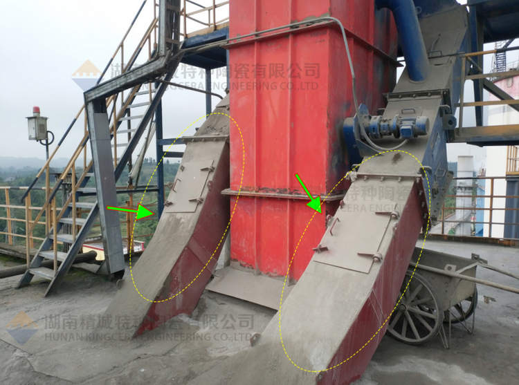 1xBET特瓷牌耐磨陶瓷内衬下料溜槽