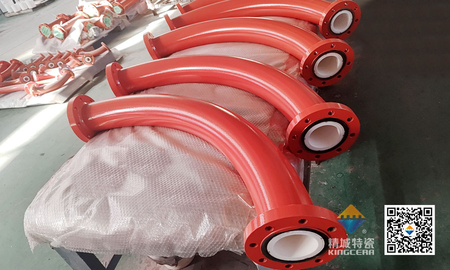 1xBET特瓷内衬耐磨陶瓷弯头