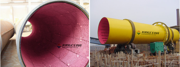 湖南某烧结厂圆筒混淆机使用1xBET耐磨陶瓷衬板