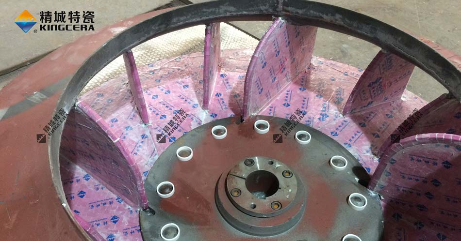 湖南1xBET耐磨陶瓷风机叶轮-陶瓷风机叶片-陶瓷风机